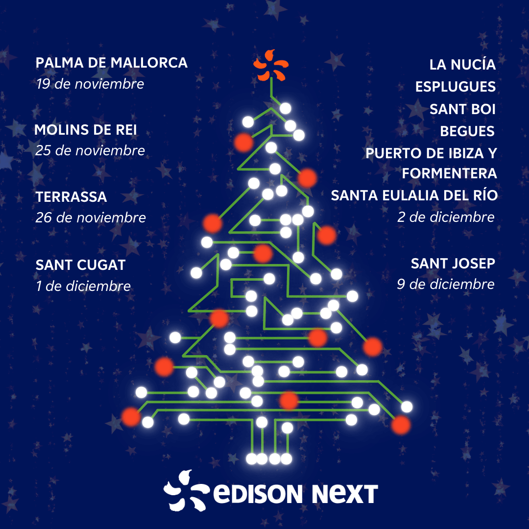 Edison Next apuesta por la iluminación navideña eficiente en las ciudades