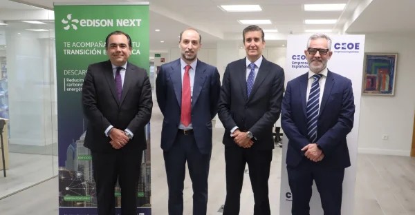 Edison Next, nuevo miembro de CEOE para impulsar la descarbonización de empresas y entidades públicas en España
