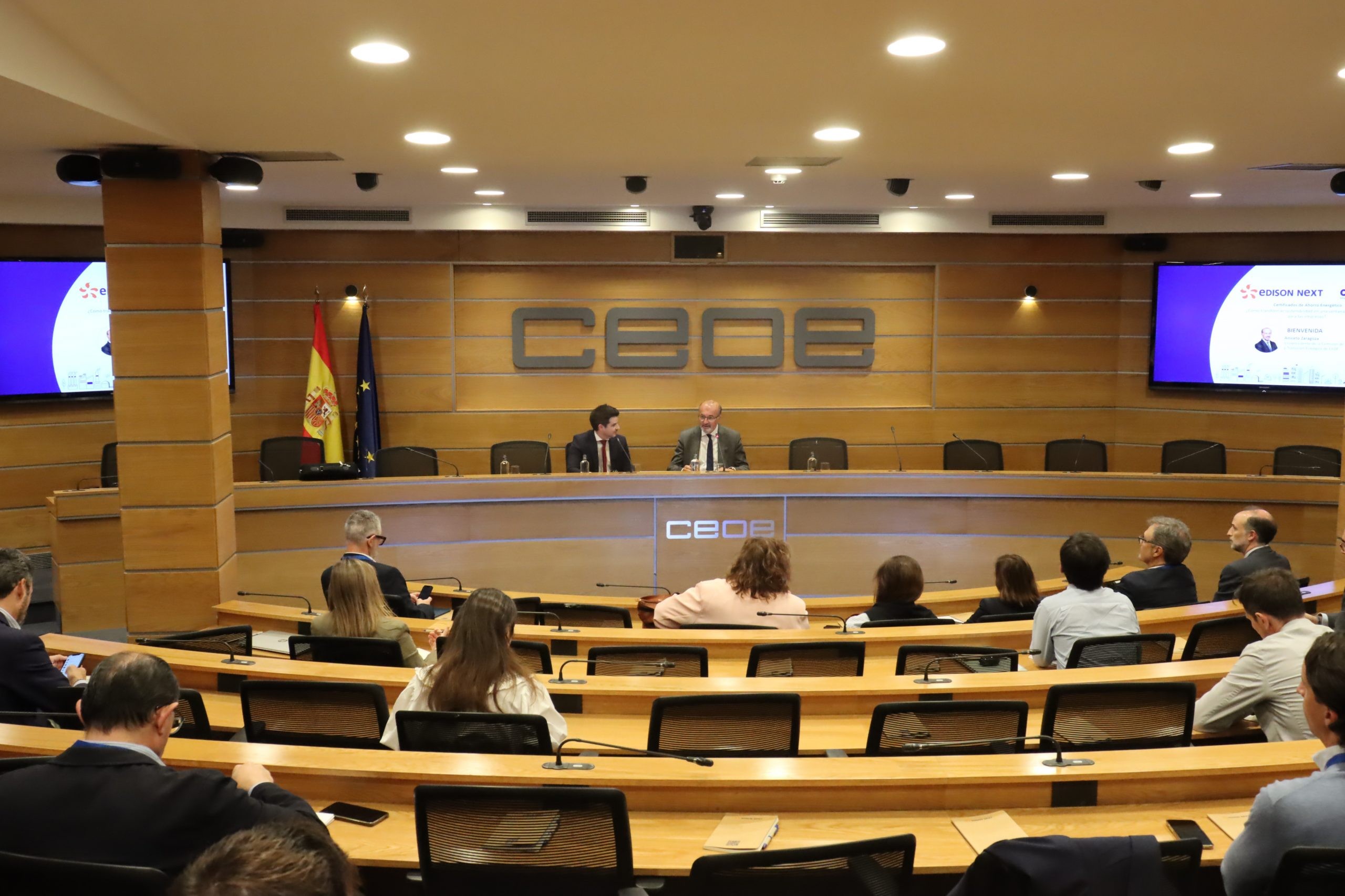 Edison Next and CEOE bring together business leaders to promote Energy Saving Certificates.